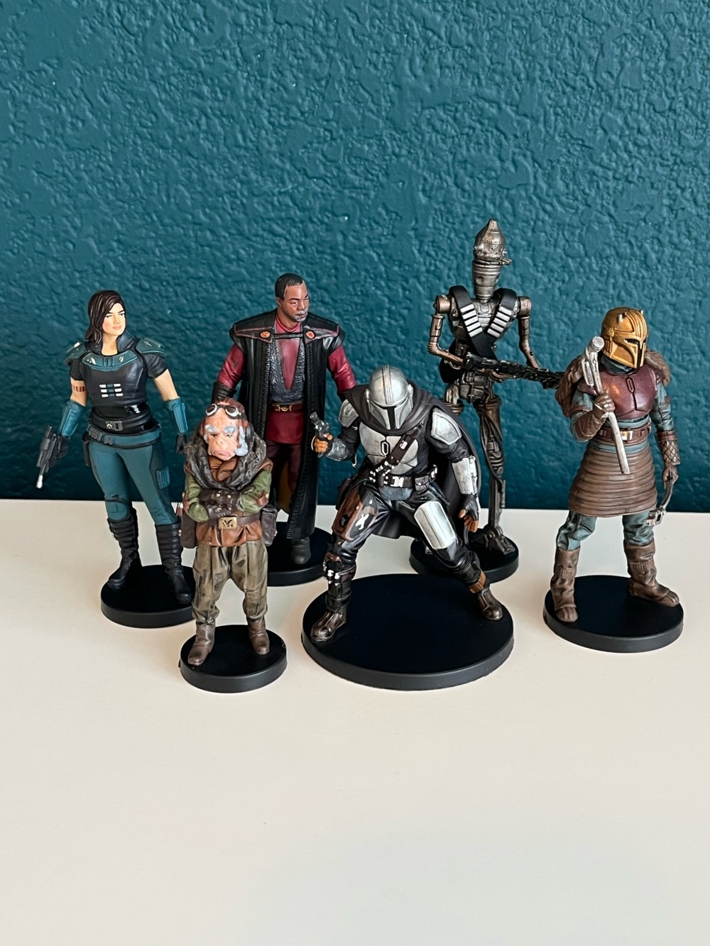 Disney Store Star Wars: The Mandalorian Grogu Boba Fett Figure Set 6 out of 9